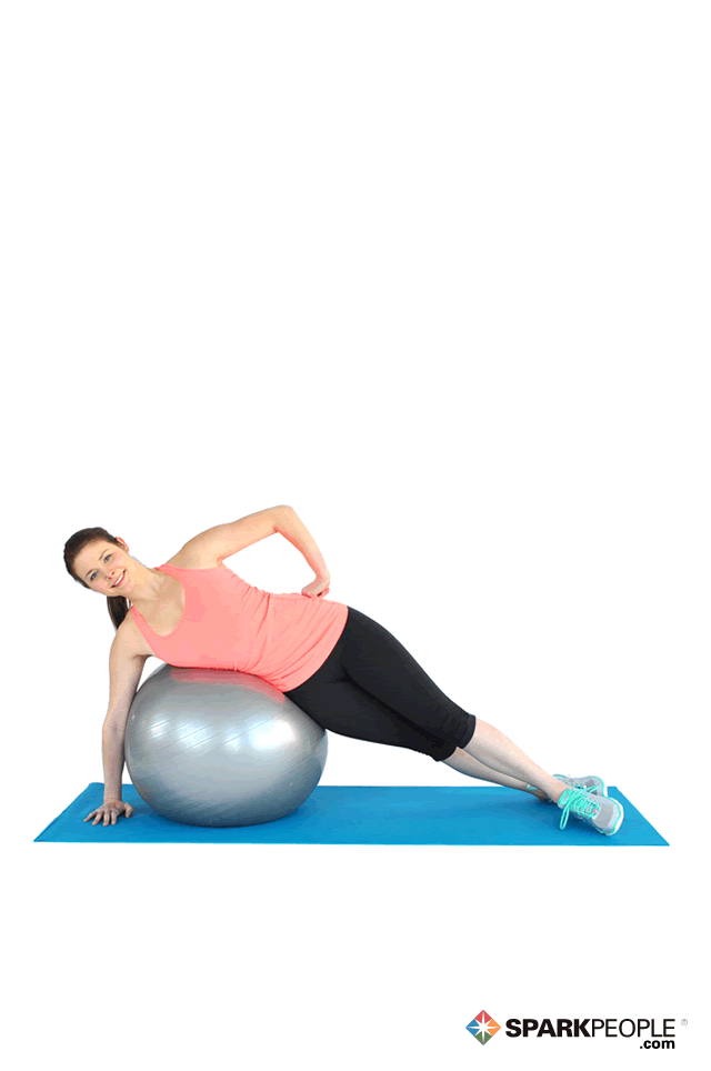 Side Plank on Ball Exercise