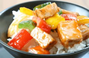 Apple and Pork Stir-fry with Ginger 