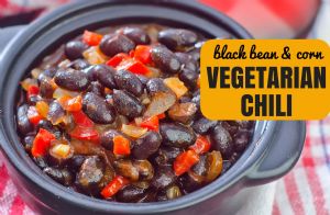 Black Bean and Corn Vegetarian Chili