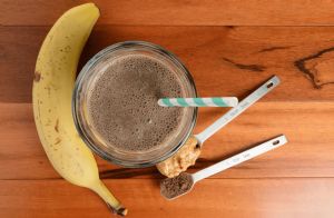 Chocolate Peanut Butter Banana Smoothie