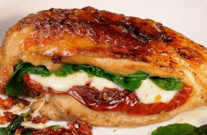 Garlic Spinach Stuffed Chicken