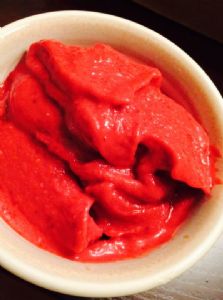Circle of Surrender Raspberry Almond Kefer Sorbet