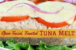 Opened Face Toasted Tuna Melts