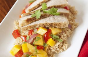 Pork Tenderloin with Mango-Chili Sauce