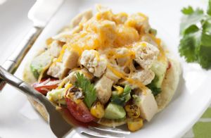 Quick & Easy Chicken Tostadas