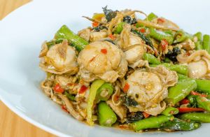 Spicy Stir-Fry Scallops