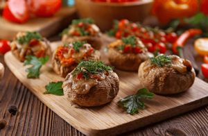 Stuffed Portobello Mushrooms on the Grill