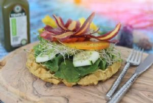 Turmeric Waffle Sandwich