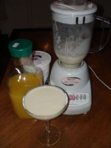 Pineapple orange banana smoothie