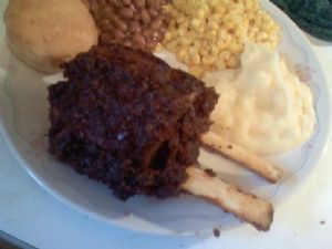 Oven Barbeque Bison Ribs
