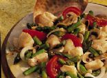 Halibut-Asparagus Stir-Fry 