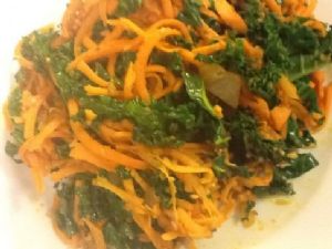 Kale and Sweet Potato Sautee