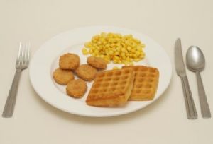 Chicken Nuggets, Waffles & Spaghetti Loops