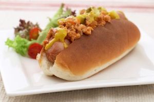 Cheesy Salsa Dog 