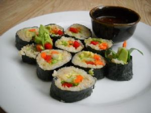 Brown Rice California Sushi Rolls