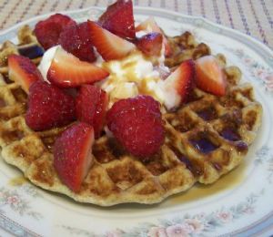 Protein Waffles with Flaxseed
