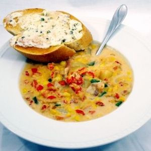 Crawfish & Crab Corn Chowder