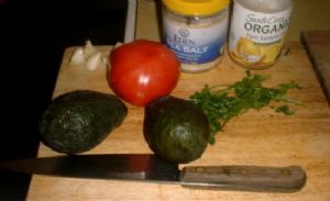 GORDITAS with Black Beans, Peppers and Guacamole