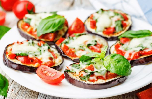  Mini Eggplant Pizzas