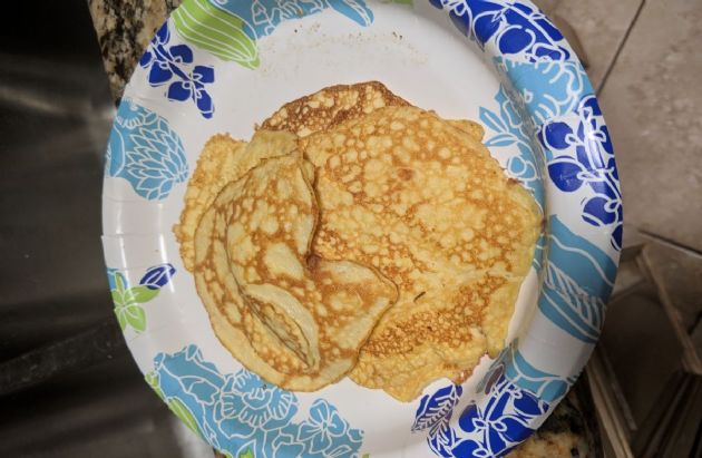 Keto Cream Cheese & Sour cream Pancakes