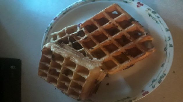 Blueberry Whole Wheat Belgian Waffles