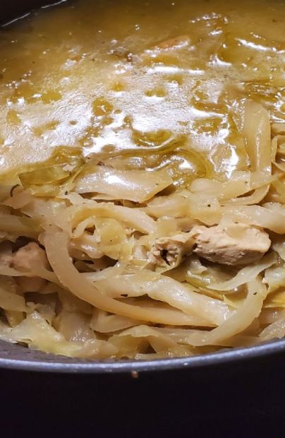 Basic Green Thai Curry (chicken and cabbage)