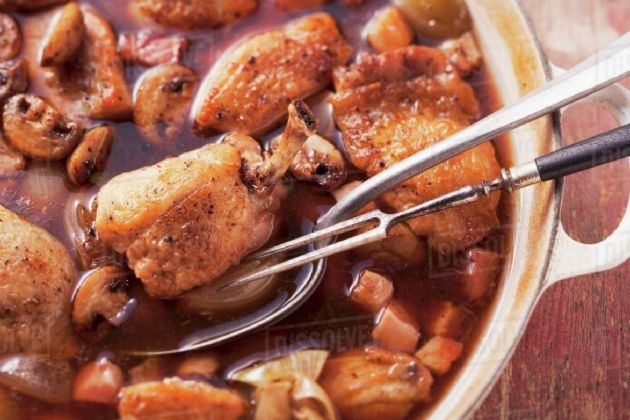 Beer-Braised Chicken 