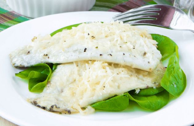 Broiled White Fish Parmesan