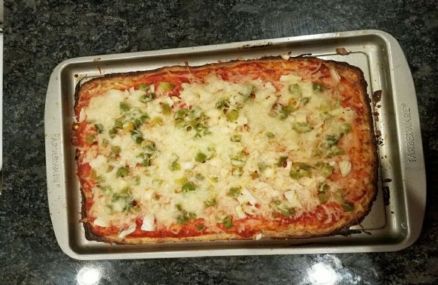 Cauliflower crust pizza