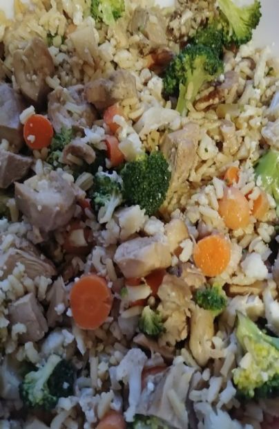 Chicken and rice blend with veggies