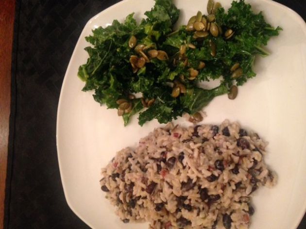 Coconut Rice with Black Beans