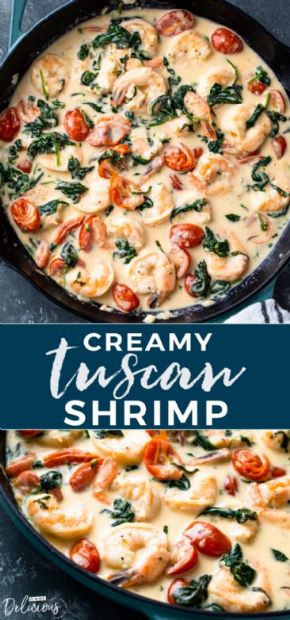 Creamy Tuscan Shrimp (Keto friendly)