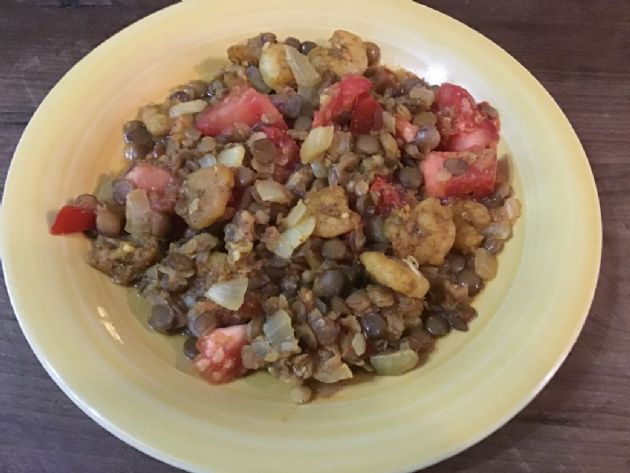Curry Shrimp & Lentils
