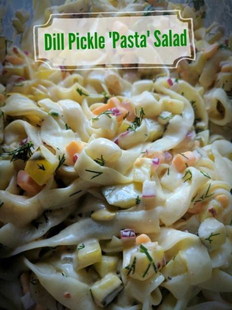 Dill Pickle 'Pasta' Salad 