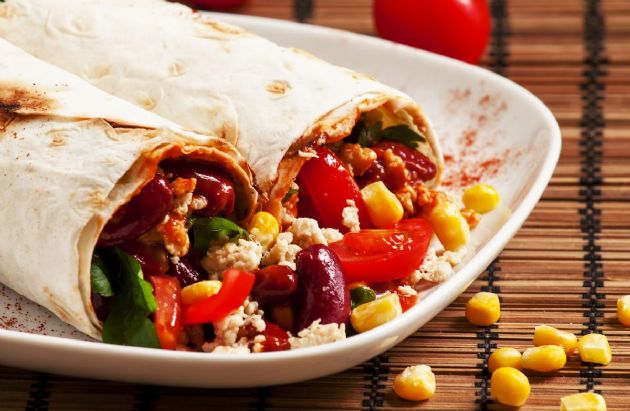 Easy Bean & Veggie Burritos RECIPE