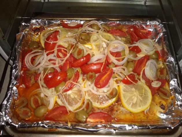 Emeril's Roasted Red Snapper Fillets with Tomatoes and Onions