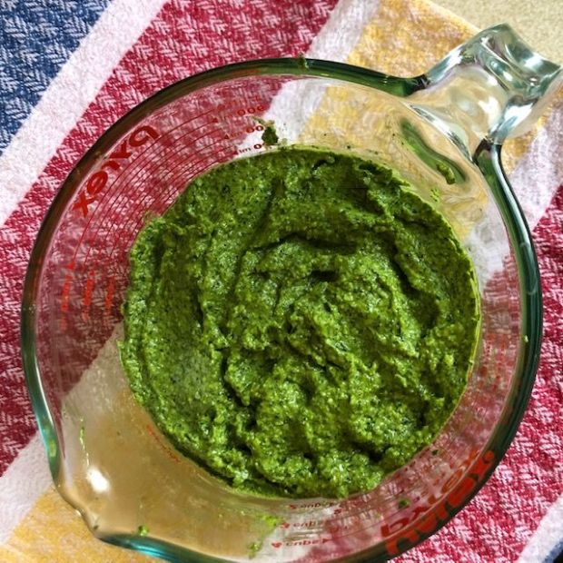 Fresh Basil Pesto, Traditional Italian Homemade