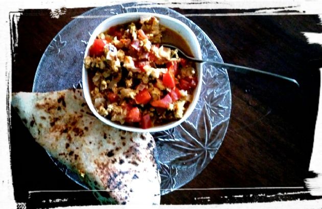 Indian Cottage Cheese Scramble