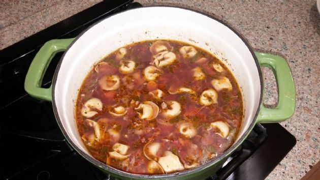 Italian Sausage Soup w/ Tortellini