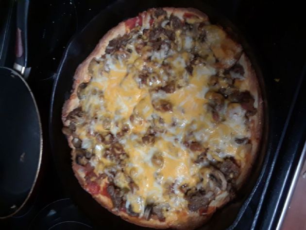 Keto Deep dish pan Pizza