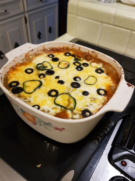 Low Carb Beef Enchilada Casserole