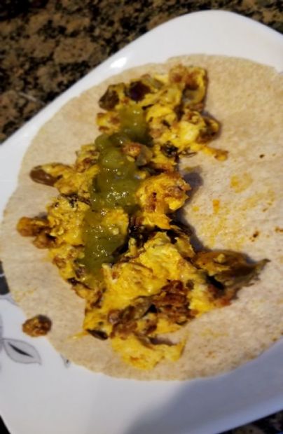Low carb breakfast wrap