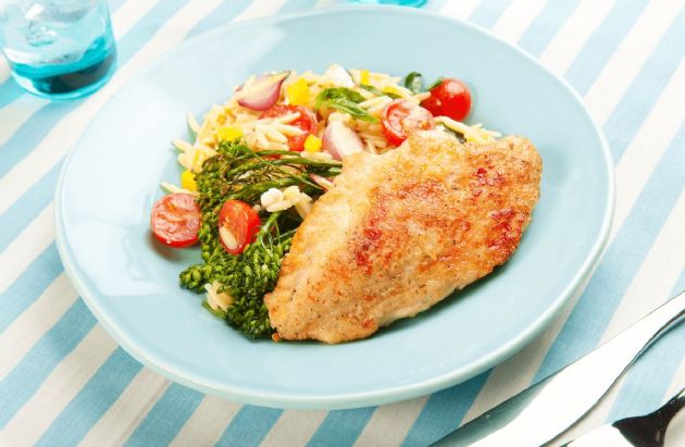 Mediterranean Chicken with Orzo