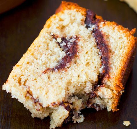 Nutella Swirl Pound Cake