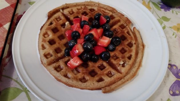 Orange Chocolate Whole Wheat Waffles