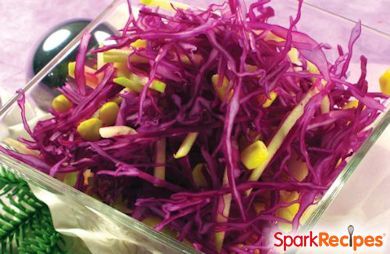 Playful, colorful salad