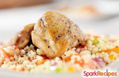 Quinoa con pollo (quinoa-chicken pilaf)