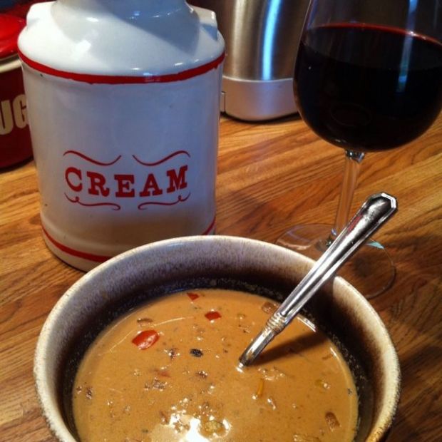 Roasted Red Pepper & Corn Chowder