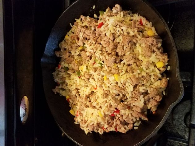 Simple Southwest Rice & Ground Turkey
