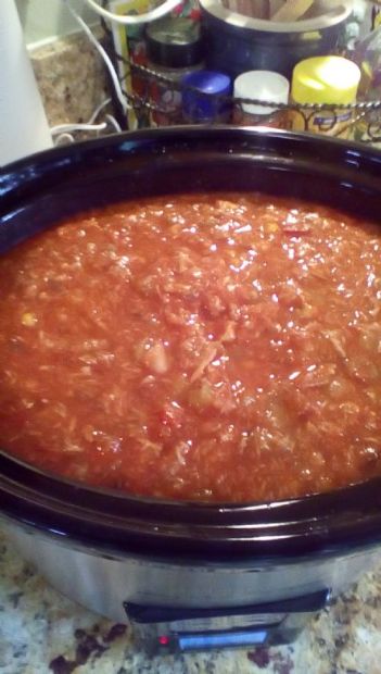 Slow Cooker Buffalo Chicken Chili